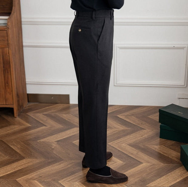 Hose aus Wollfilz mit geradem Schnitt