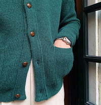 Strickjacke mit Schalkragen