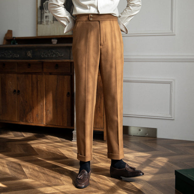 Hose aus Wollfilz mit Bundfalten