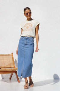 April Jeansrock im modernen Stil