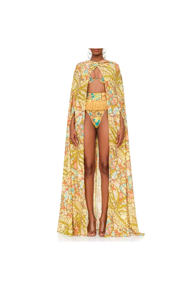 Boho Quasten Tribal Muster Bikini-Set