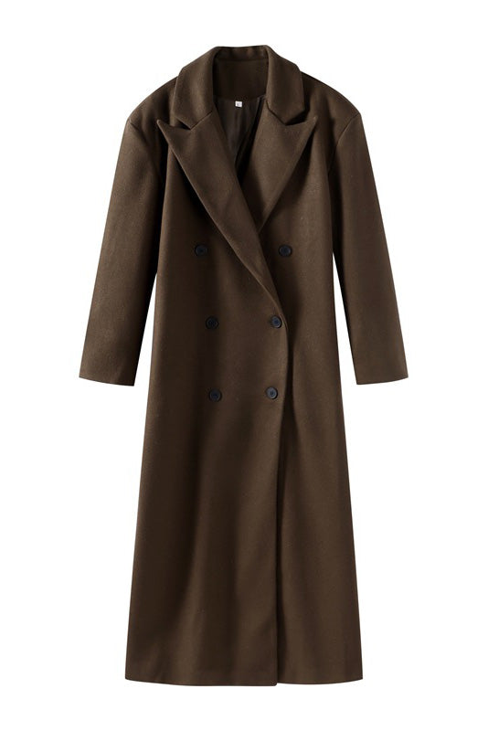 Winter Urban Pendler Mantel mit lockerem Schnitt im modernen Stil