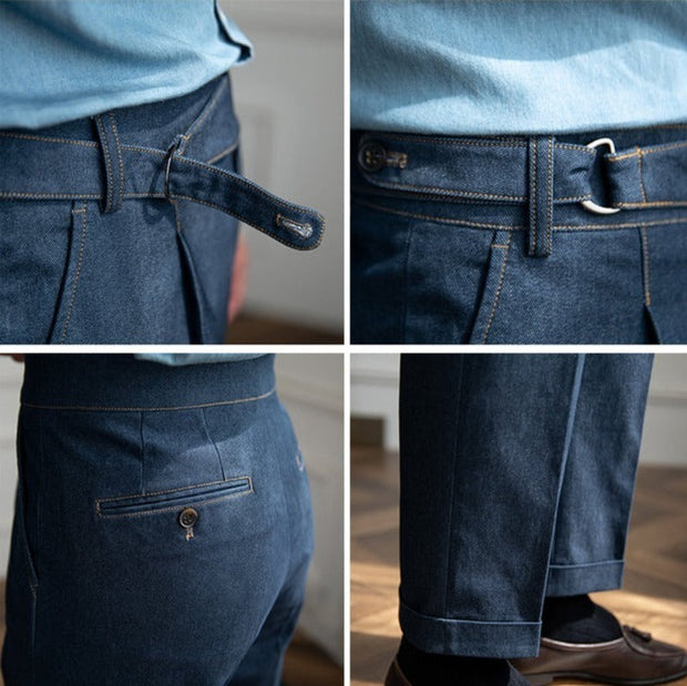 Hose aus Denim mit geradem Schnitt