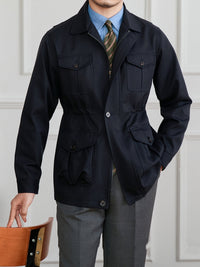 Jacke aus Baumwollmischung mit Reißverschluss
