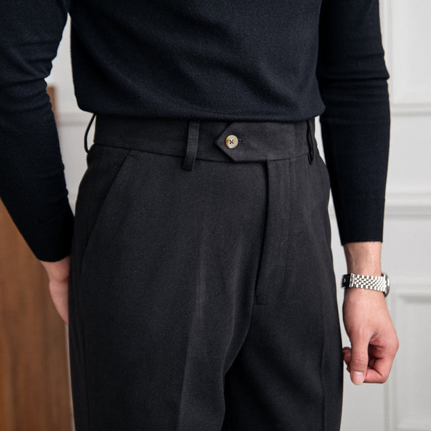 Hose aus Wollfilz mit geradem Schnitt
