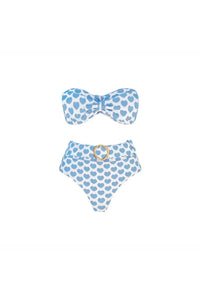 Bikini-Set mit frischen Shorts und Herz-Muster