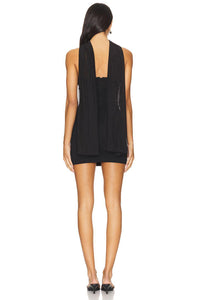 Neckholder Einfarbiges Minikleid