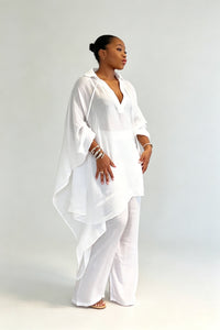 Oversize-Tunika- und Hosen-Set