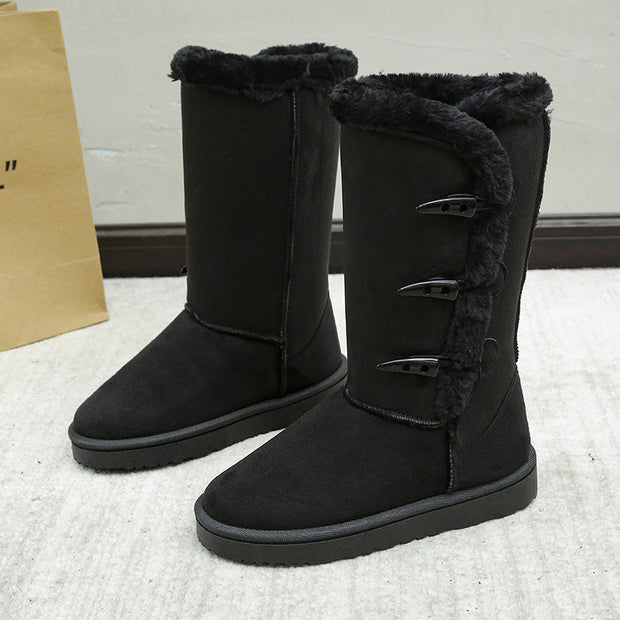 Hohe gefütterte Winterstiefel für Damen - Jammy