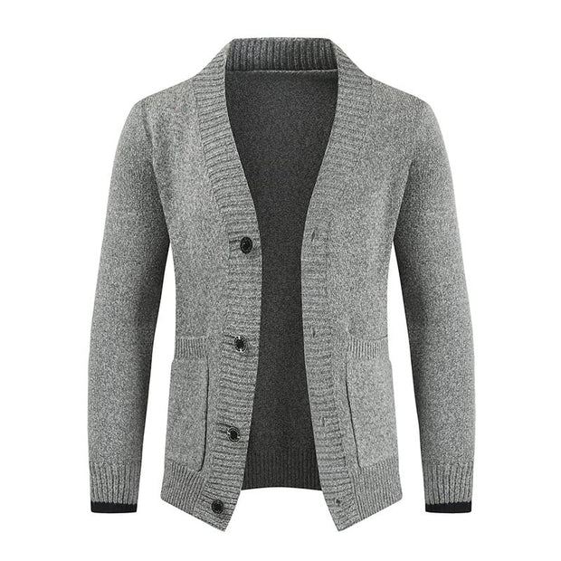 Herrenstrickjacke mit Schalkragen - Emil