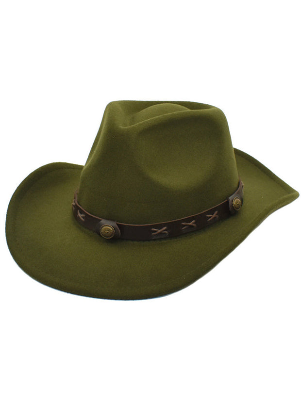 Vintage Western Cowboy- und Cowgirl-Hut im modernen Stil