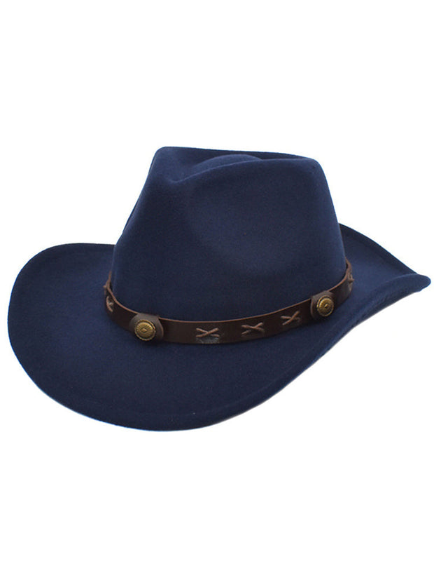 Vintage Western Cowboy- und Cowgirl-Hut im modernen Stil