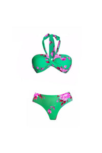 Neckholder Bedrucktes Bikini-Set