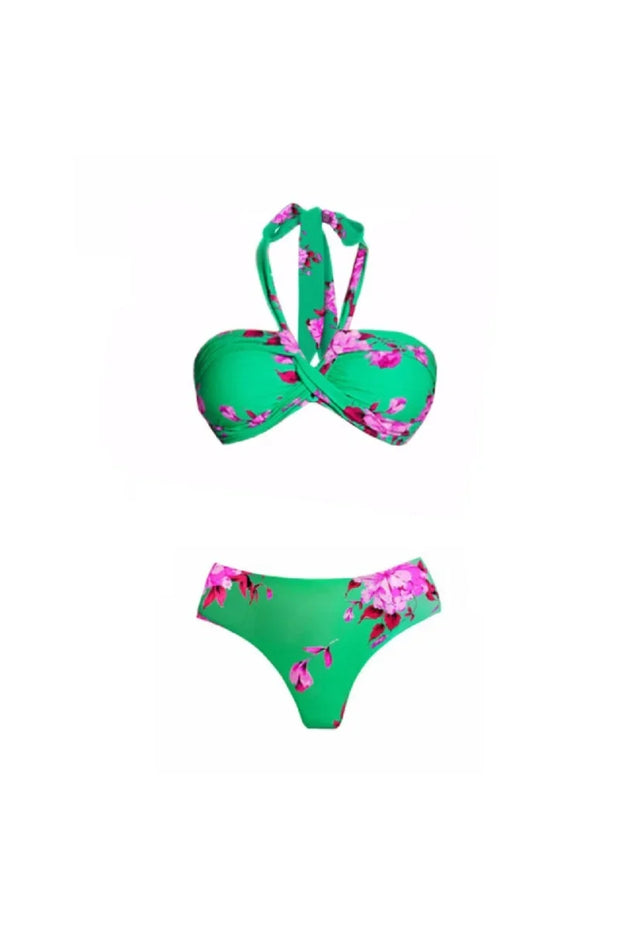 Neckholder Bedrucktes Bikini-Set