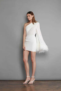 Herbst gerafftes figurbetontes Kleid