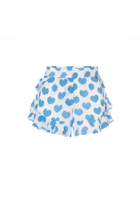 Bikini-Set mit frischen Shorts und Herz-Muster