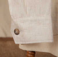 Jacke aus Leinen mit Safari-Details