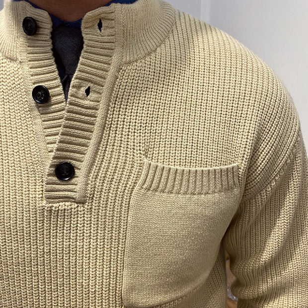 Pullover mit Zopfmuster und Rippstruktur