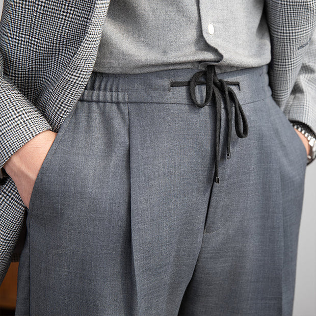 Hose aus Wolle mit Kordelzug