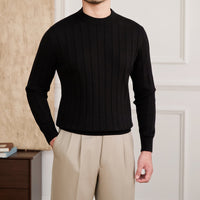 Pullover aus Baumwolle mit Faltenstruktur