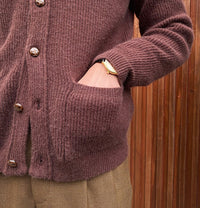 Strickjacke mit Schalkragen