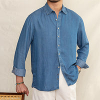 Hemd aus Denim mit weicher Haptik