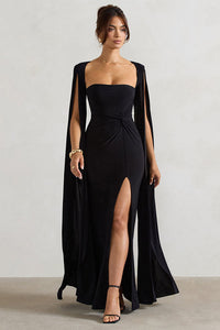 Queen's Cape - Kleid mit Schlitz im modernen Stil