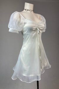 Kleid mit Puffärmeln und transparentem Prinzessinnen-Stil im modernen Stil