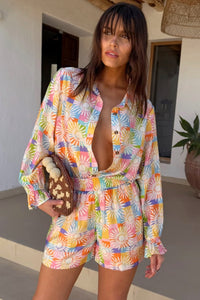 Casual-Shorts Zweiteiler Set im modernen Stil