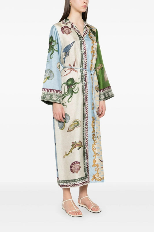 Locker sitzendes Leinenkleid im modernen Stil