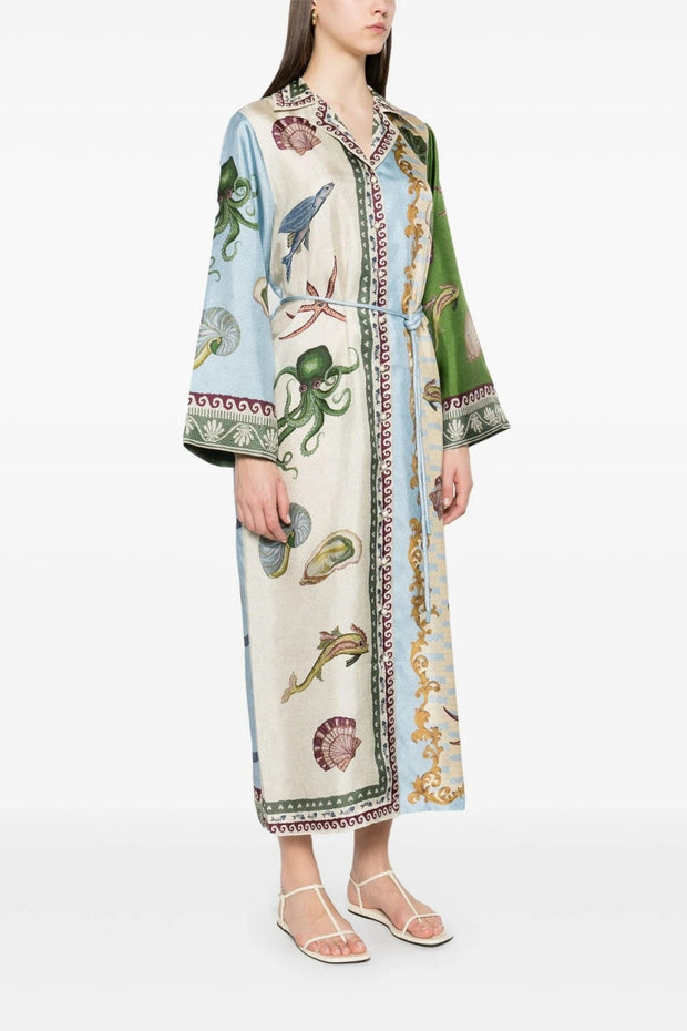 Locker sitzendes Leinenkleid im modernen Stil