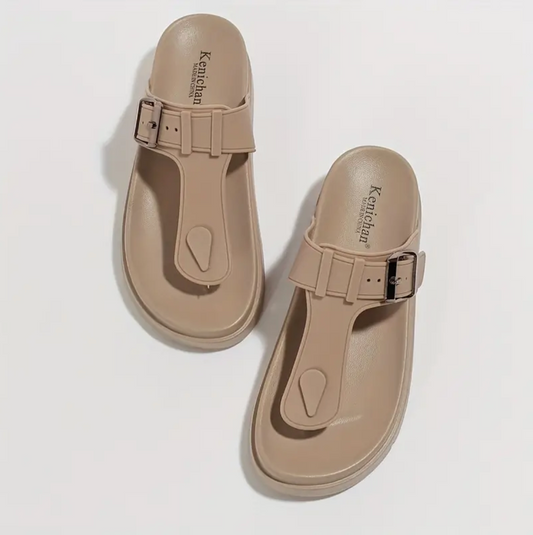 Lotte - Die bequemen Flip-Flops mit Uni-Farbe