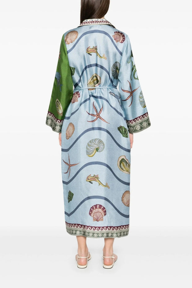 Locker sitzendes Leinenkleid im modernen Stil