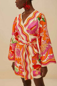 Lässiges Leinenkleid mit Gürtel im modernen Stil