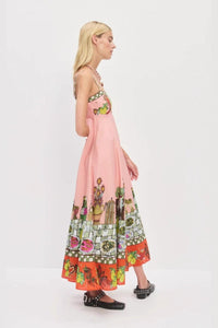 Leinenkleid mit Muster