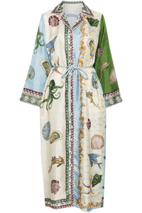 Locker sitzendes Leinenkleid im modernen Stil