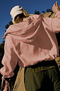 Fern Pocketed Hoodie Leichte Jacke - Krepp im modernen Stil