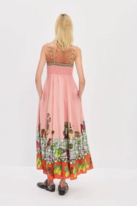 Leinenkleid mit Muster