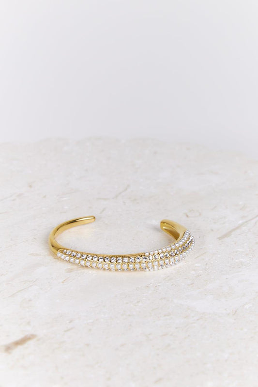 18k vergoldetes Desire Crystals Armband Gold im modernen Stil
