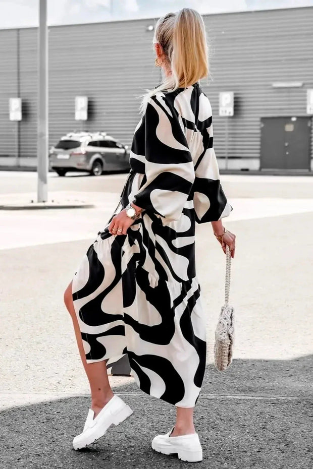 Mühelos schickes Maxikleid mit Muster