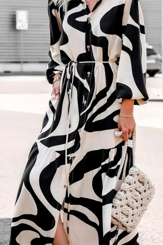 Mühelos schickes Maxikleid mit Muster