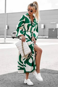 Mühelos schickes Maxikleid mit Muster