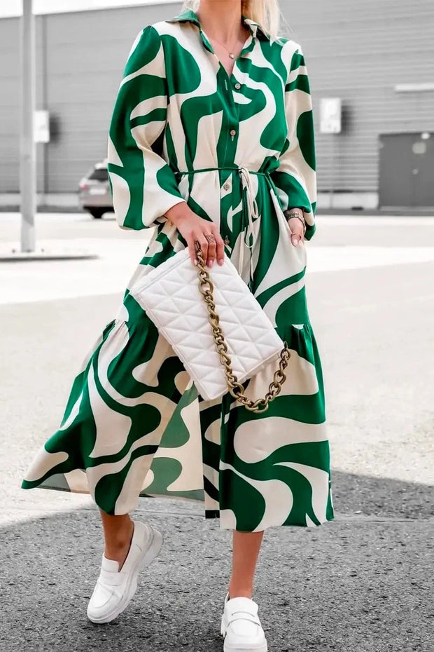 Mühelos schickes Maxikleid mit Muster