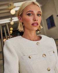Endless Love Creolen mit Strassbesatz im modernen Stil