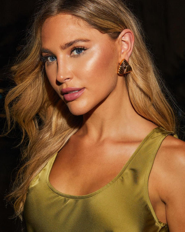 Glam Time Dreieck-Steckerohrringe im modernen Stil
