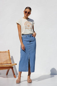 April Jeansrock im modernen Stil