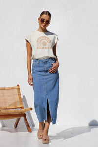 April Jeansrock im modernen Stil
