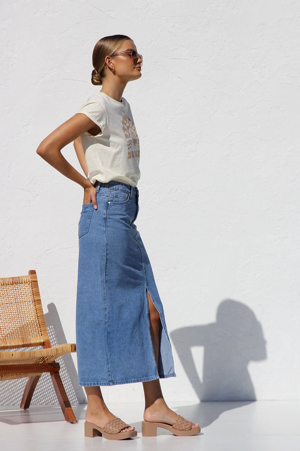 April Jeansrock im modernen Stil