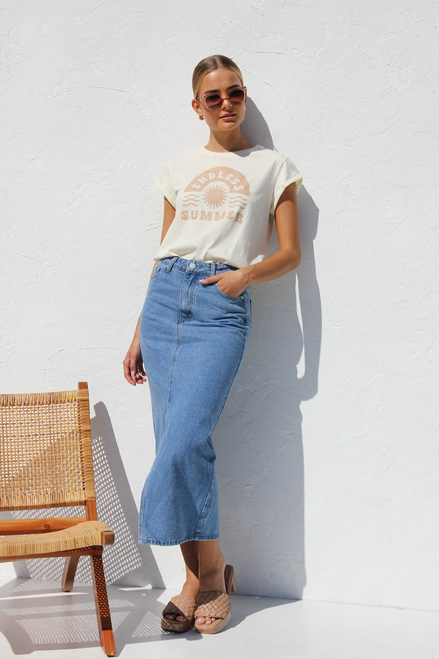 April Jeansrock im modernen Stil