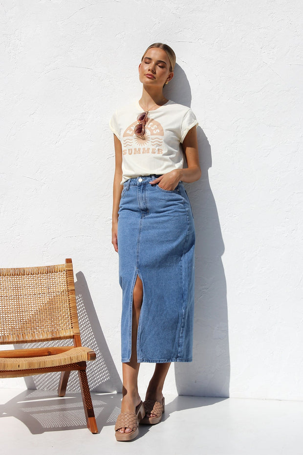 April Jeansrock im modernen Stil